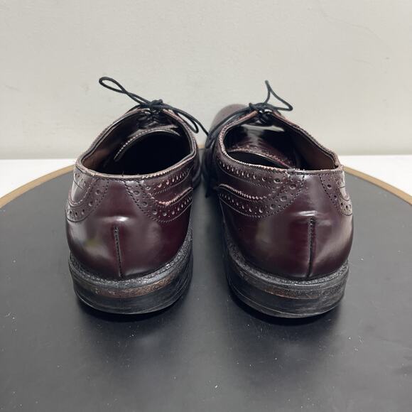 Allen Edmonds Shoes Mens Size 9 Oxford Cap Toe Brogue Sanford Leather Made in US main image 6